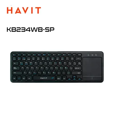TECLADO HAVIT KB234WB-SP INALÁMBRICO TOUCHPAD