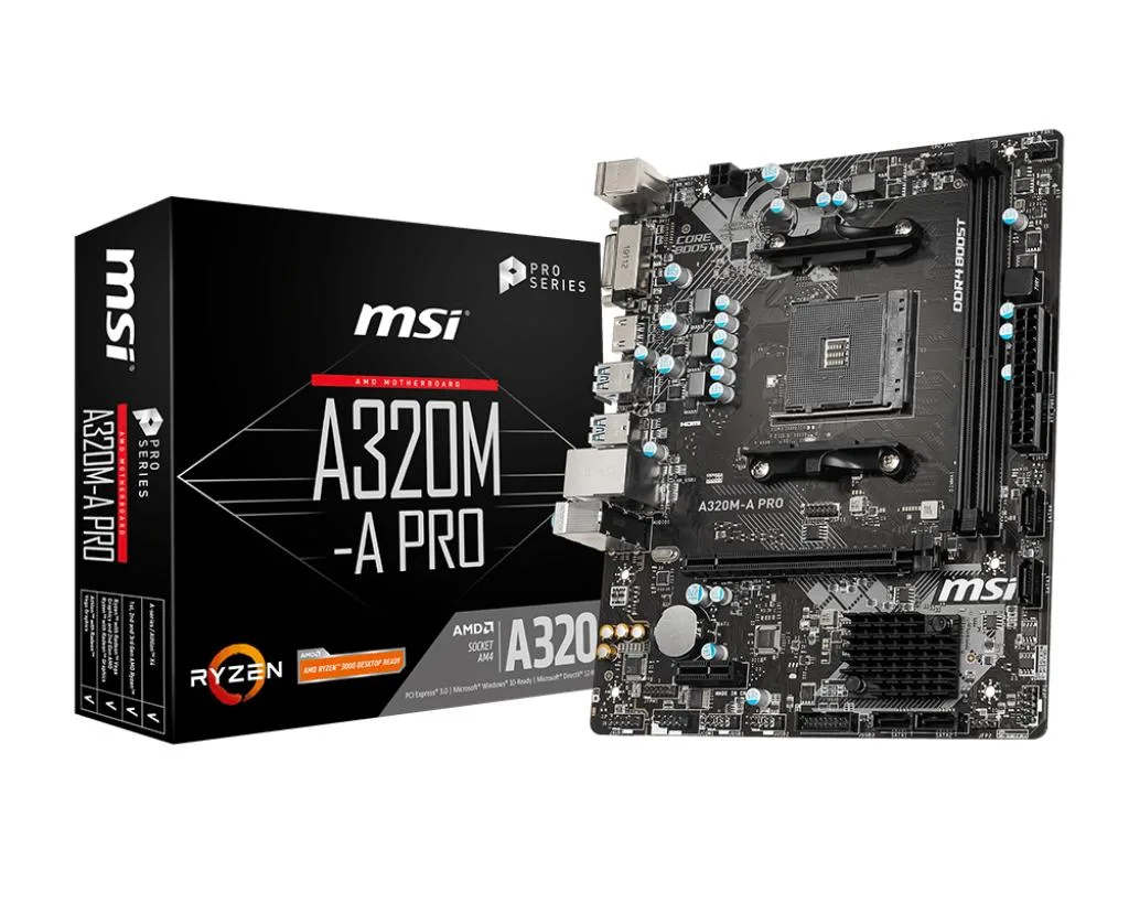 PLACA MSI A320M-A PRO/RYZEN AMD SOCKET, foto 1 de 5