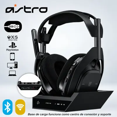 Audífono Logitech G Astro A50 con micrófono, Lightspeed y Bluetooth, para PS5, PC y Xbox