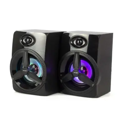 PARLANTE 2.0 GAMER USB HALION HA-S263 LED HELICE