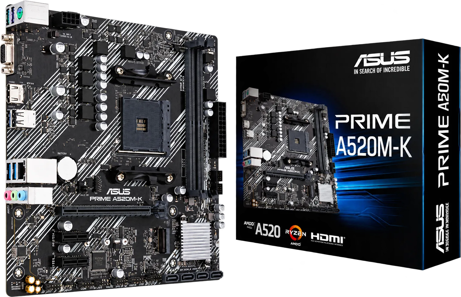 PLACA MB ASUS PRIME A520M-K, foto 1 de 4