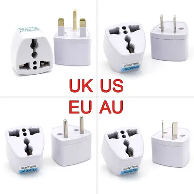 Adaptador de poder UK a US blanco POW-UK-US