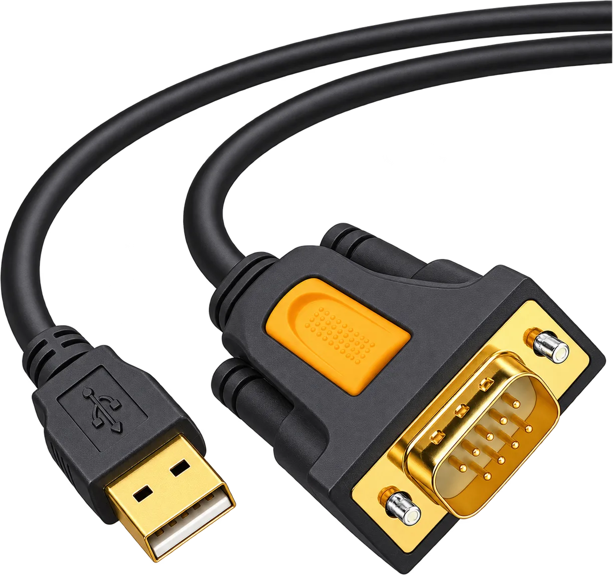 CABLE USB 2.0 A DB-9 MACHO 9PINES TRANSPARENTE 1., foto 1 de 4