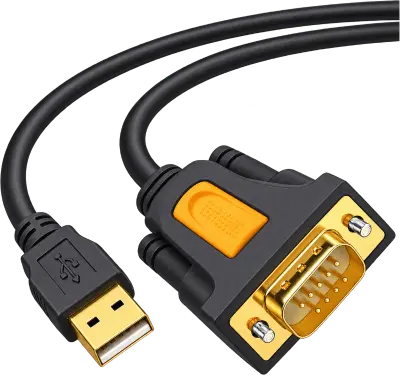 CABLE USB 2.0 A DB-9 MACHO 9PINES TRANSPARENTE 1.