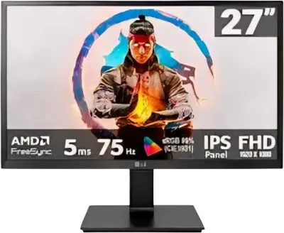 MONITOR LG / 27 FHD IPS / 75HZ / 5MS / AMD FREESYNC
