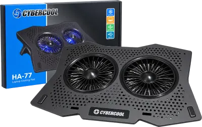 COOLER CYBERCOOL HA-77 DE PLÁSTICO Y METAL CON LED AZUL