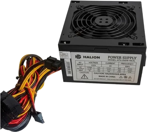 Fuente de poder Halion Gaming ATX RGB-500W, foto 1 de 5