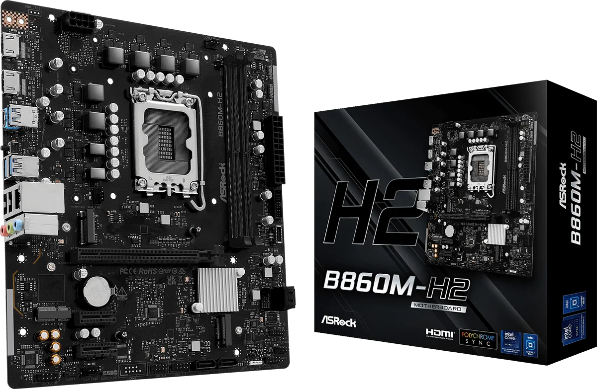 MB AR B860M-H2 S/V/L DDR5/ 2 SLOT/ ULTRA/ASROCK, foto 1 de 4