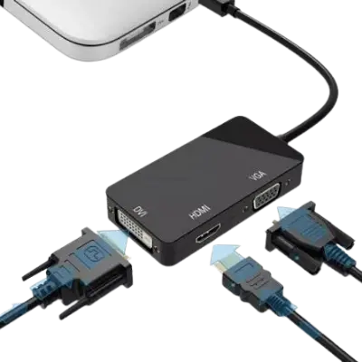 Adaptador DisplayPort a VGA, HDMI y DVI