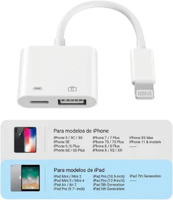 Adaptador OTG para iPad y iPhone a USB hembra