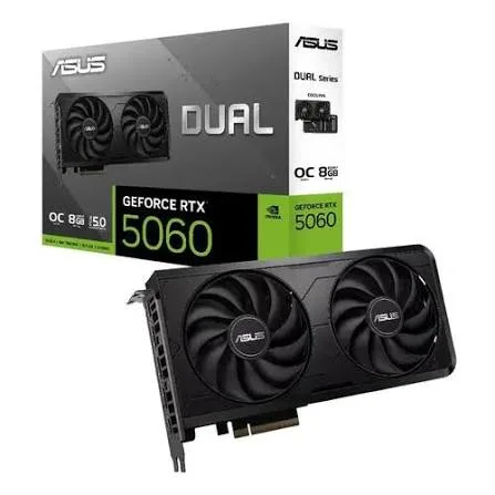 TARJETA DE VIDEO ASUS GEFORCE RTX 5060 8GB DUAL, foto 1 de 5