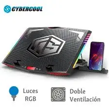 COOLER PARA LAPTOP GAMER RGB CYBERCOOL HA-K7