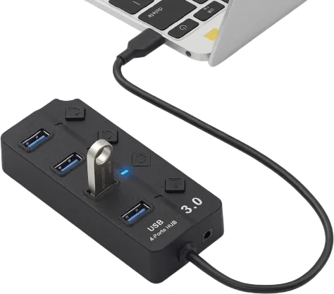 Adaptador USB 3.0 combo hub, foto 1 de 5