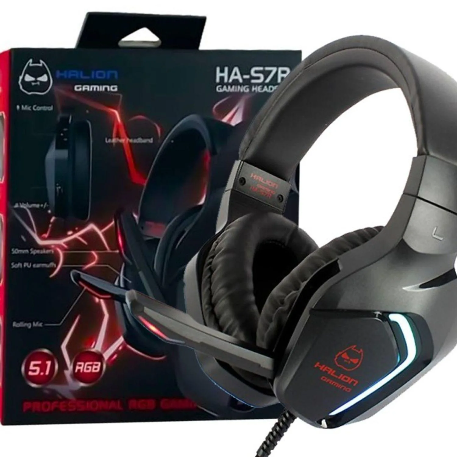 HALION GAMING HA-S7R CON RGB, foto 1 de 5