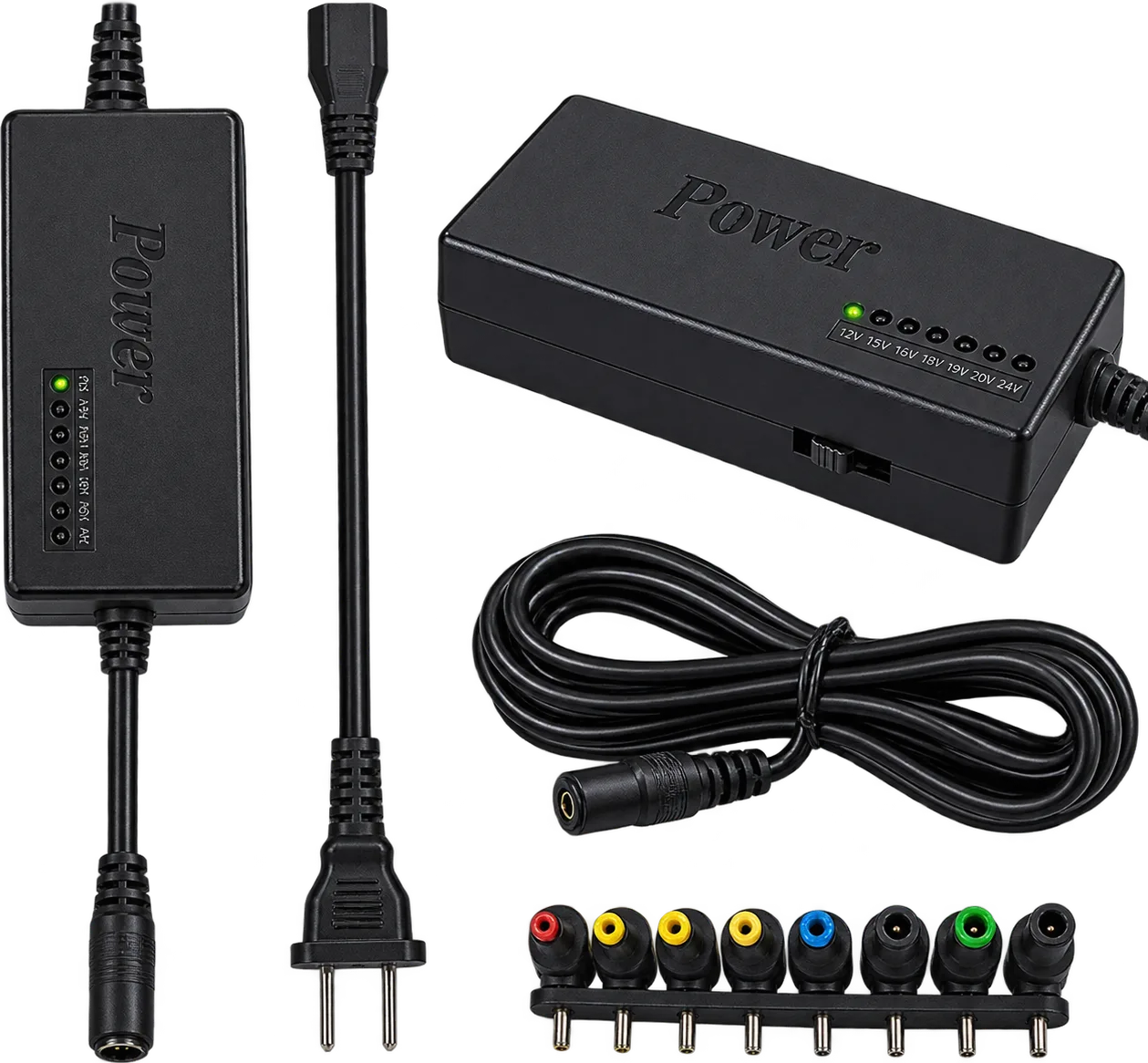 CARGADOR UNIVERSAL PARA LAPTOP / 120 WATTS / 12-24V C/AMAR, foto 1 de 4