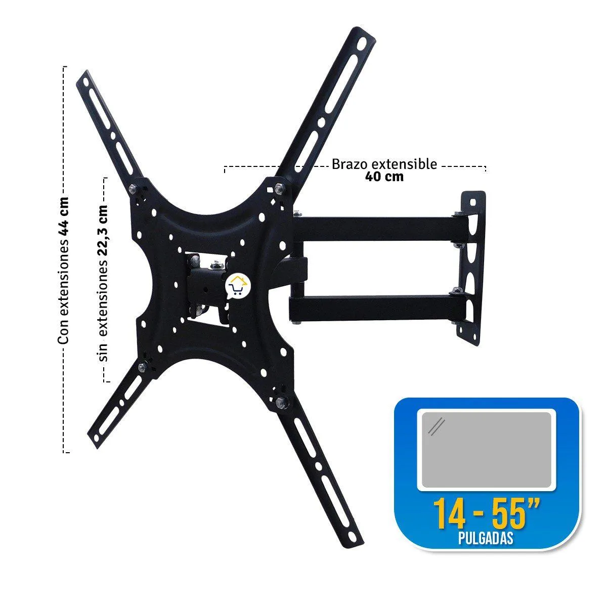 RACK DE TV DE BRAZO DE 14-55´´ MOVIBLE CON EXTENSION, foto 1 de 4