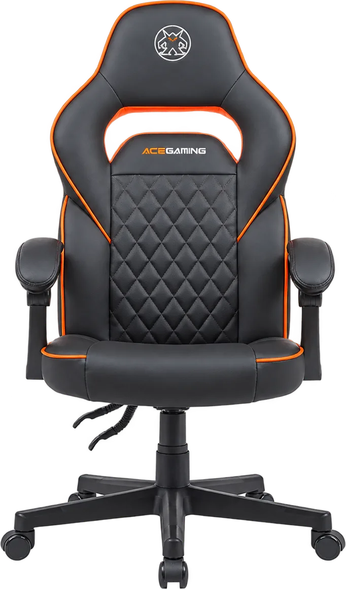 SILLA GAMER ACE GAMING AG-103 NARANJA PVC, foto 1 de 4
