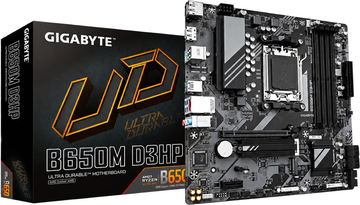 PLACA GIGABYTE B650M D3HP / CHIPSET AMD B650 / DDR5, foto 1 de 4