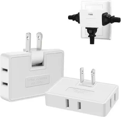 ADAPTADOR DE CORRIENTE DE 3 TOMAS GIRATORIO