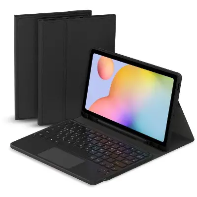 FUNDA PARA TABLET S6 LITE CON TECLADO Y TOUCHPAD