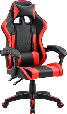 SILLA GAMER CUERO PU ORANGE NEW RACING PRO ROJO/NEGRO