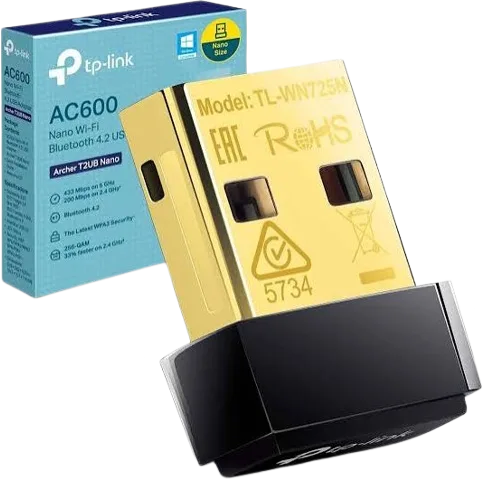 Adaptador USB inalámbrico Bluetooth/WiFi TP-Link Archer T2UB Nano AC600, foto 1 de 5