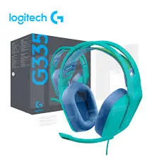 Audífono Logitech G335 con micrófono, color menta