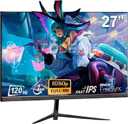 MONITOR GAMER HALION 27 HS2712FF, PLANO, IPS, 120HZ, FHD, foto 1 de 5