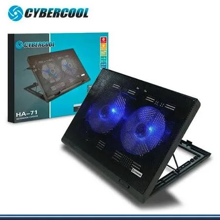 COOLER PARA LAPTOP CYBERCOOL HA-71 | LED AZUL, foto 1 de 5