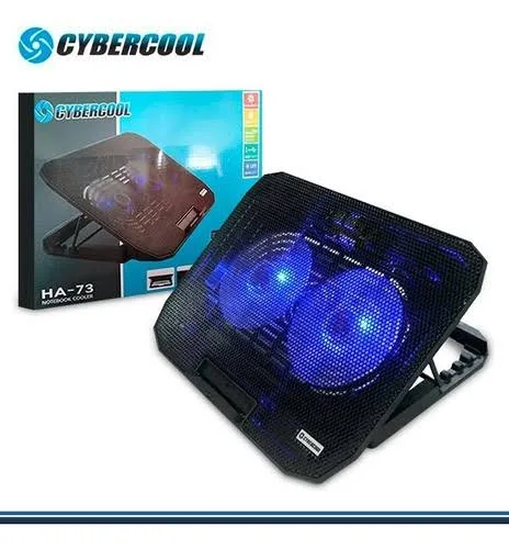 COOLER CYBERCOOL HA-73 2 LED AZUL 5 NIVELES, foto 1 de 5