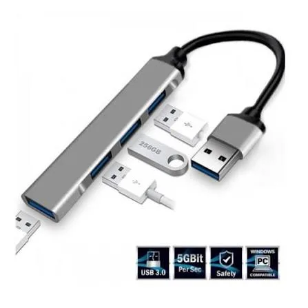 Adaptador hub USB 3.0 de 4 puertos, foto 1 de 5