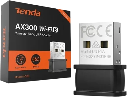Adaptador Tenda AX300 WiFi 6 Nano USB, foto 1 de 5