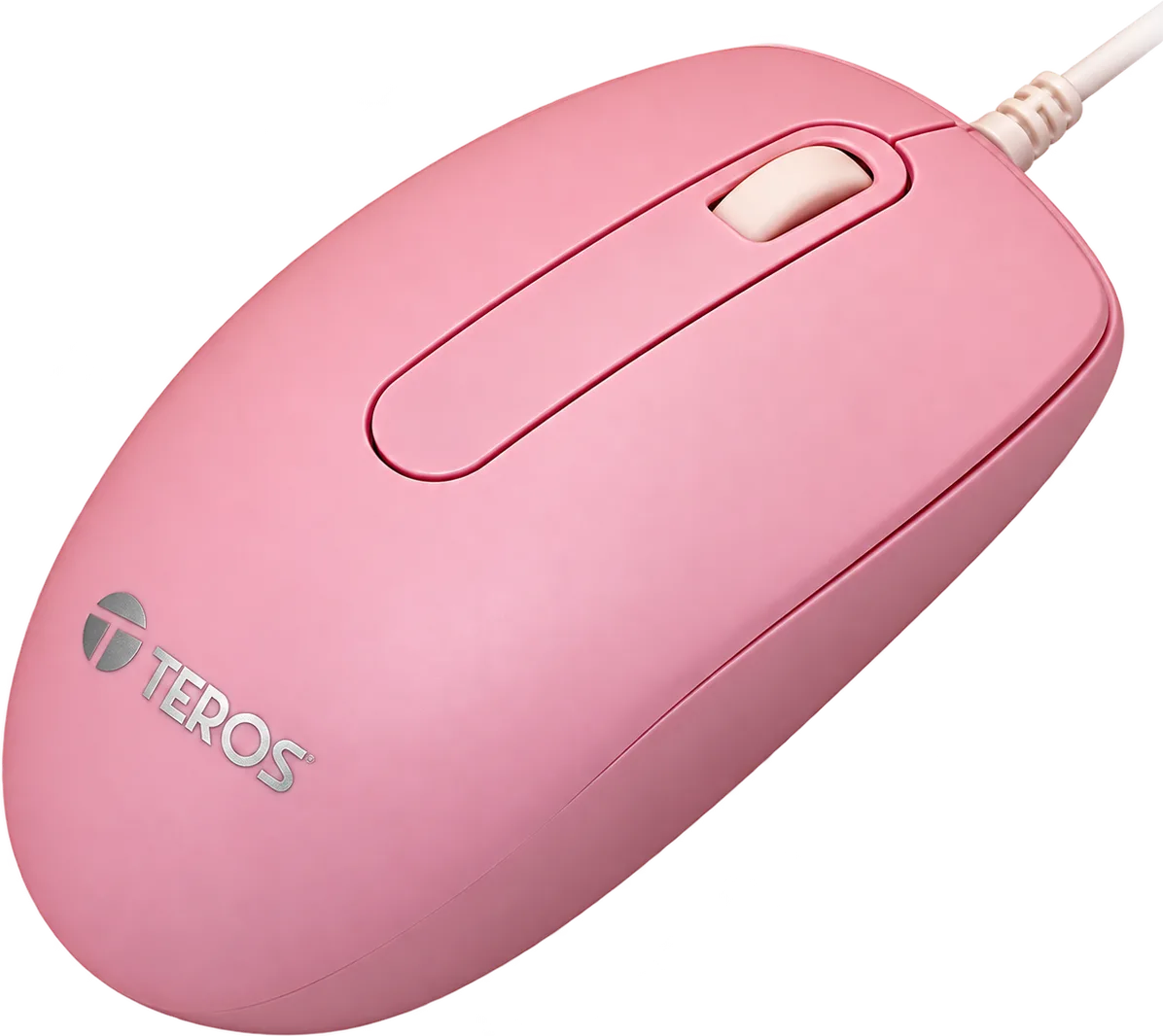 MOUSE ÓPTICO TEROS TE-1221S 1000DPI USB ROSADO, foto 1 de 4