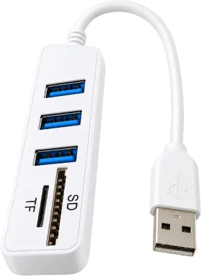 ADAPTADOR USB HUB 3+2 COMBO 2.0