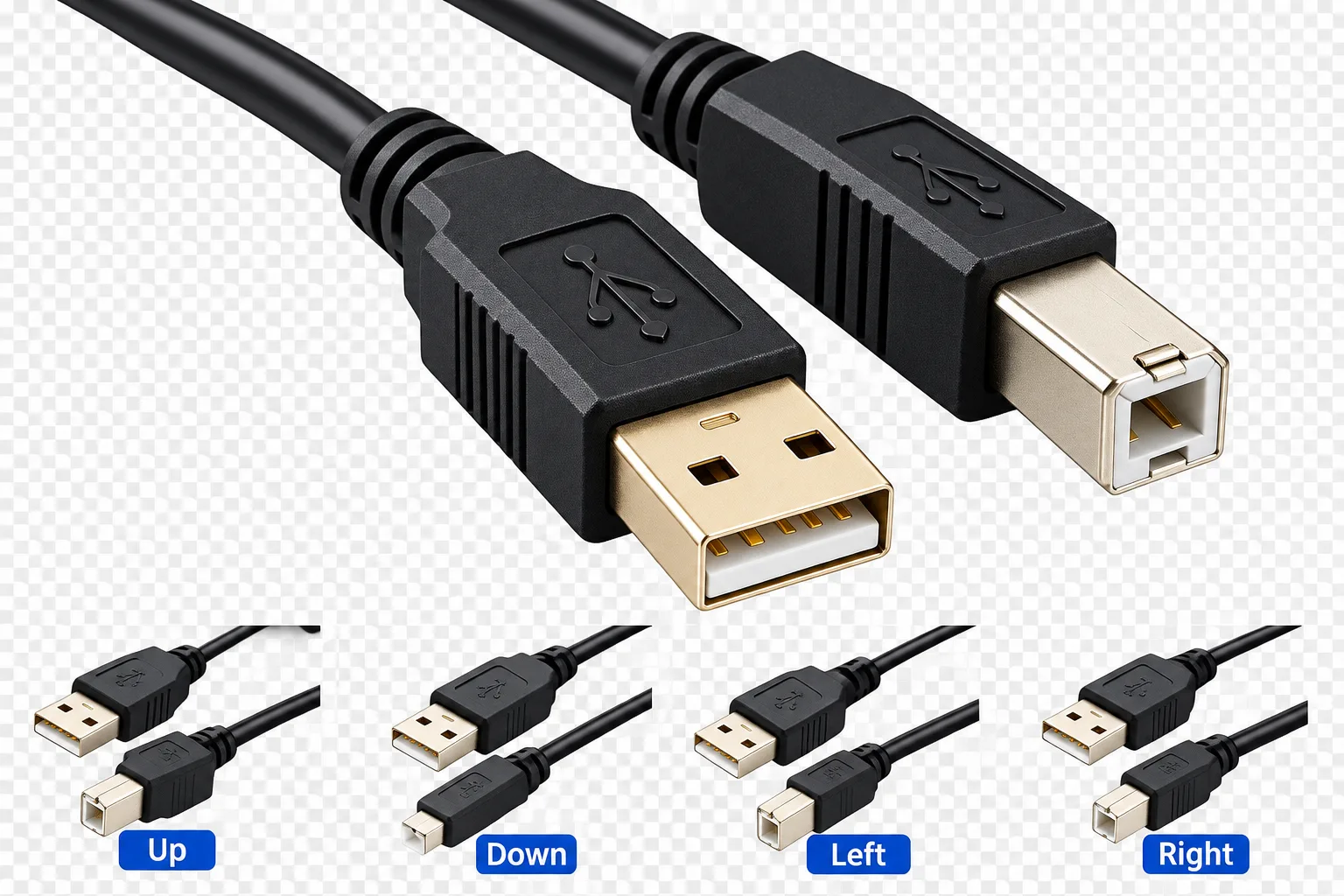 CABLE USB 2,0 A IMPRESORA AM/BM AWG 1.5M, foto 1 de 4