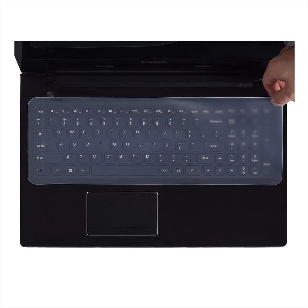 PROTECTOR DE TECLADO PARA LAPTOP 15.6 FLEXIBLE DE SILICONA, foto 1 de 4
