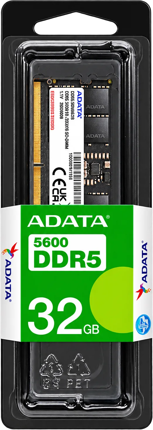 RAM ADATA DRAM DDR5 SO-DIMM 32GB 5600 /LAPTOP, foto 1 de 4