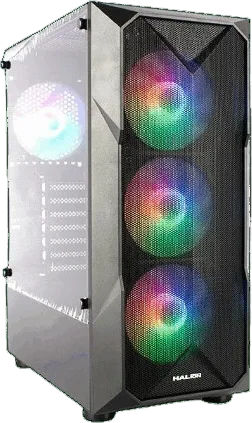 CASE ATX GAMER HALION STUKA CR11 NEGRO 500W MALLA 4xRAINBOW, foto 1 de 5