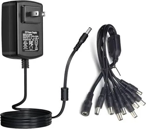 ADAPTADOR DE CORRIENTE PARA CÁMARA CCTV EXTERIOR, foto 1 de 5
