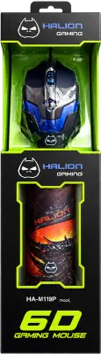 MOUSE GAMER +PAD HALION ALASKA HA-920P