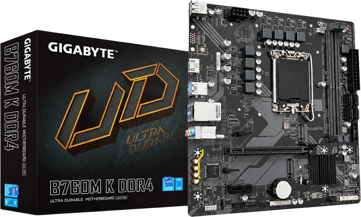 PLACA GIGABYTE B760M-K / DDR4/LGA 1700, foto 1 de 4