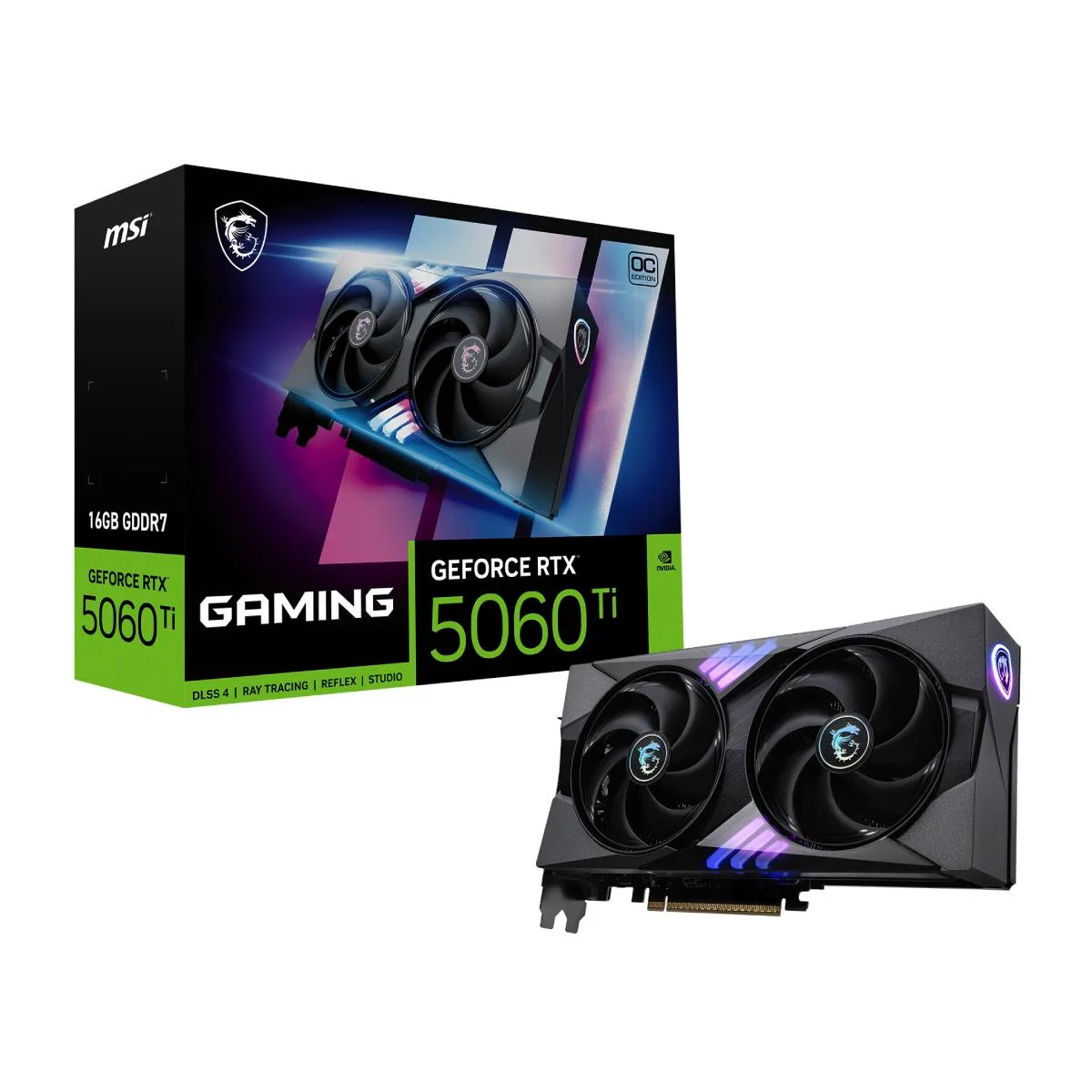 TARJETA DE VIDEO MSI RTX 5060TI GAMING OC, foto 1 de 5