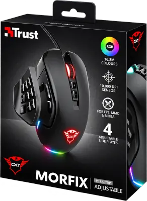 MOUSE ÓPTICO TRUST GXT970 MORFIX GAMING RGB